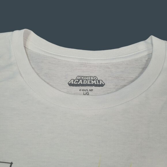 My Hero Academia Anime White Graphic T-Shirt - Picture 3 of 4
